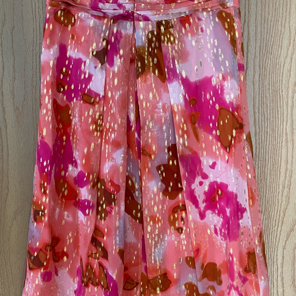 Nicole Miller, lava strapless dress, size 4